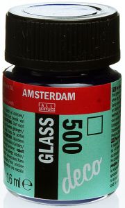 Amsterdam glass deco farba do szkla 16 ml 500 niebieski sloi